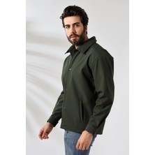 Garen Erkek Baharlık Softshell Mont Ceket Haki