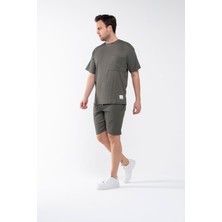 Garen Erkek Oversize Şort T-Shirt Takım