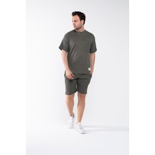 Garen Erkek Oversize Şort T-Shirt Takım