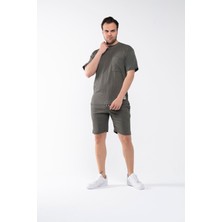 Garen Erkek Oversize Şort T-Shirt Takım