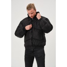 Garen Yağmur Rüzgar Geçirmez Bomber Oversize Çapraz Kesimli Mont Ceket Kaban Waterproof