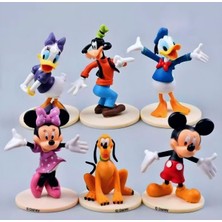 Disney Mickey Mouse ve Arkadaşları 6 Parça Koleksiyon Figür Seti - 6-8cm