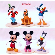 Disney Mickey Mouse ve Arkadaşları 6 Parça Koleksiyon Figür Seti - 6-8cm