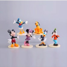 Disney Mickey Mouse ve Arkadaşları 6 Parça Koleksiyon Figür Seti - 6-8cm