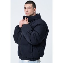 Garen Erkek Siyah Oversize Bomber Su Geçirmez Waterproof Mont Kaban