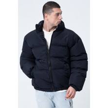 Garen Erkek Siyah Oversize Bomber Su Geçirmez Waterproof Mont Kaban