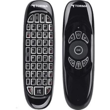 Torima K-02 2.4g Kablosuz Air Mouse ve Mini Klavyeli Uzaktan Kumanda - Android Tv Uyumlu