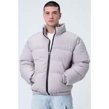 Garen Yağmur Rüzgar Geçirmez Bomber Oversize Mont Ceket Kaban Waterproof Taş