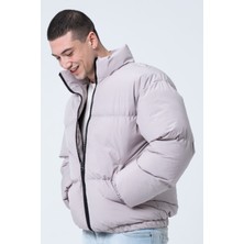 Garen Yağmur Rüzgar Geçirmez Bomber Oversize Mont Ceket Kaban Waterproof Taş