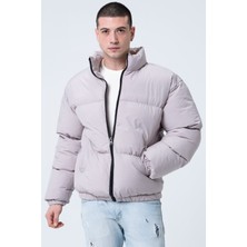 Garen Yağmur Rüzgar Geçirmez Bomber Oversize Mont Ceket Kaban Waterproof Taş