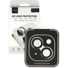 URR iPhone 13 Titanium Alloy Kamera Lens Koruyucu Yeşil