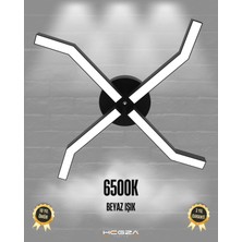 Hegza Lighting Polpo (Siyah Kasa, Beyaz Işık) Ledli Modern Plafonyer LED Avize Salon Mutfak Oturma Odası Antre Hol Çocuk Odası LED