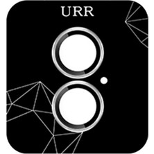 URR iPhone 16 3D Pvd Dioxide Kamera Lens Koruyucu Gümüş