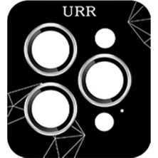 URR iPhone 16 Pro Max Fan Series Ar Kamera Lens Koruyucu Gümüş