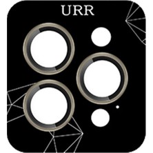 URR iPhone 16 Pro Max Titanium Alloy Kamera Lens Koruyucu Natural Grey