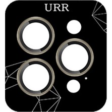 URR iPhone 16 Pro Max Fan Series Ar Kamera Lens Koruyucu Natural Grey