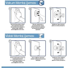 Evistro Krom Hem Vakumlu Hem Vidalı Banyo Uzun Havlu Askısı 2 Adet Gönderilir