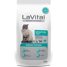 Lavital Sensitive Somonlu Yetişkin Kedi Maması 12 kg