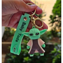 Dek Baby Yoda Figür Anahtarlık Çanta ve Cüzdan Süsü 6.5 cm