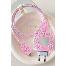 WANNA PROTECT iPhone 18-20W Uyumlu Şarj Kablosu Başlığı Adaptörü Koruma Kablo Koruyucu Kılıfı 5'li Set