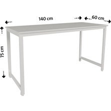 Flinder Çalışma Masası Bilgisayar Masası Ofis Masası 60 x 140 cm