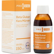 PRO1ONE Beta Glucan Kara Mürver Vitamin ve Mineral Içeren Sıvı Takviye Edici Gıda