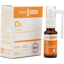 PRO1ONE Vitamin D3 Içeren Sprey Takviye Edici Gıda