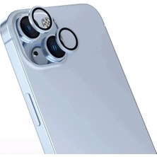 TrendyTech iPhone 15 ve iPhone 15 Plus Uyumlu Çizilmeye Dayanıklı Kamera Lens Koruyucu