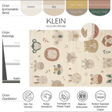 Cool Halı Klein 04 Pastel Renk Yumuşak Çocuk Halısı Kız Çocuk Odası Halısı Hayvan Figür Bebek Halısı