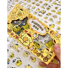 Kağıt Gemi Sanrio Karakter Pompompurin 20 Yaprak Pet Sticker 20 Yaprak Kağıt Sticker