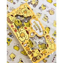 Kağıt Gemi Sanrio Karakter Pompompurin 20 Yaprak Pet Sticker 20 Yaprak Kağıt Sticker