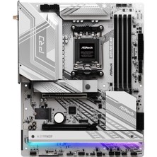 Asrock X870 Pro Rs Wıfı Atx Anakart, Amd Am5 Ryzen 9000 ve 8000, Ddr5, 5x M.2 Ssd, 4K 120Hz, Amd Expo, USB Type C, Wifi 7 Anakart