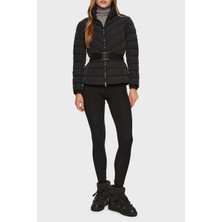 Ea7 Kapitoneli Slim Fit Kemerli Gizli Kapüşonlu Şişme Mont Bayan Mont 6DTB11 Tngcz 1200