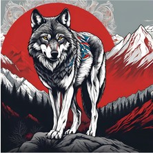 Ti Play Asil Kurt 28 50X50CM Çerçevesiz Karton Tablo