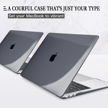 Apple MacBook Pro 14 M4 Çipli 2024 Darbelere Dayanıklı Ön Arka Clear Parlak Kapak Kılıf ve Koruyucu Set A3112 A3185 A3401