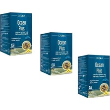 Ocean Plus 1200 Mg Omega 3 Saf Balık Yağı 30 Kapsül 3 Adet