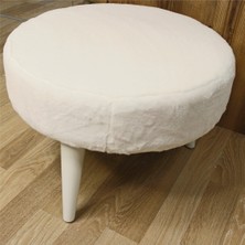 Perlasee Peluş Dekoratif Puf - Şıklık Ve Konfor Bir Arada