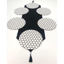 Beyaz Puantiyeli Runner ve Amerikan Servisi