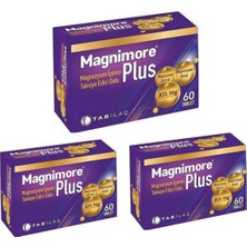 Magnimore Plus Magnezyum Içeren Takviye Edici Gıda 60 Tablet 3'lü Set