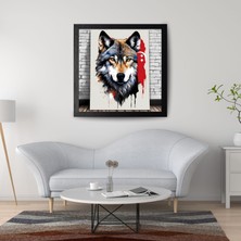 Ti Play Asil Kurt 38 50X50CM Çerçevesiz Karton Tablo