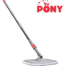 Pony Gri Sap,plate ve Mop Temiz & Kirli Suyu Ayırma Özelliği Otomatik Temizlik Seti Mop