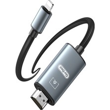 Go-Des Go Des GD-HM812 Lightning To HDMI Kablo 2 Metre Gri