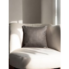Doryan Home Flat Kare Suni Nubuk Deri Düz Dekoratif Kırlent Kılıfı 40X40 45X45 50X50