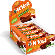 N'fest Jöleli Meyve Bar Portakal ve Elma Yer Fıstıklı 40g x 12 Adet