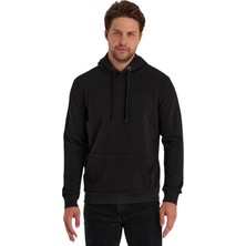 Yakamor Erkek Kapşonlu Kanguru Cepli Sweat