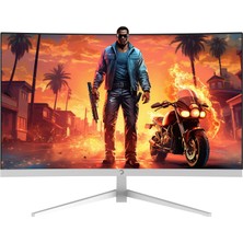 Gamepower Vivid F10 24'' Curved Rgb Beyaz 120Hz 1ms Fhd Va Panel 2X2W Speaker Gaming Monitör (Sıfır Ölü Piksel Garantili)