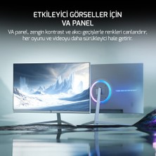 Gamepower Vivid F10 24'' Curved Rgb Beyaz 120Hz 1ms Fhd Va Panel 2X2W Speaker Gaming Monitör (Sıfır Ölü Piksel Garantili)