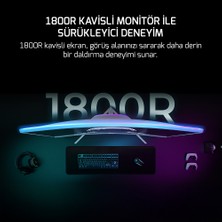 Gamepower Vivid F10 24'' Curved Rgb Beyaz 120Hz 1ms Fhd Va Panel 2X2W Speaker Gaming Monitör (Sıfır Ölü Piksel Garantili)