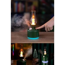 Mi7a Hava Nemlendirici Buhar Makinası Led Işıklı Aroma Difüzörü Vintage Lamba Model 280ml