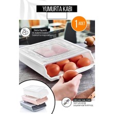 15LI Plastik Kapaklı Yumurta Saklama Kabı Düzenleyici Organizeri